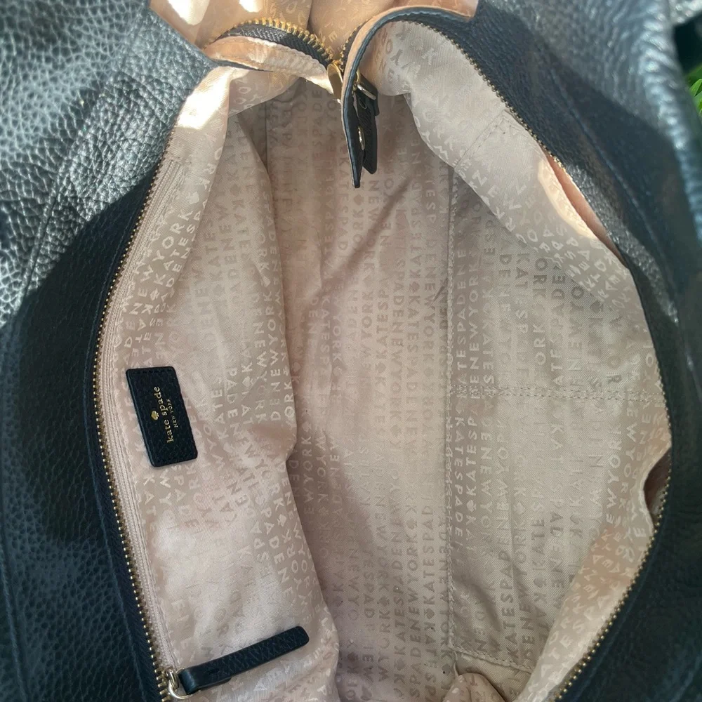 Kate Spade Large Walker Park Black Pebbled Leather. EUC - Picture 10 of 11